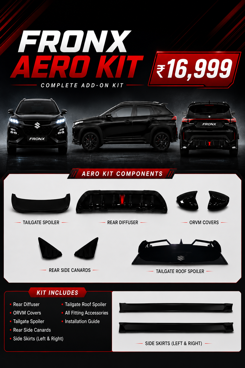 Fronx Aero Kit — Booking Advance