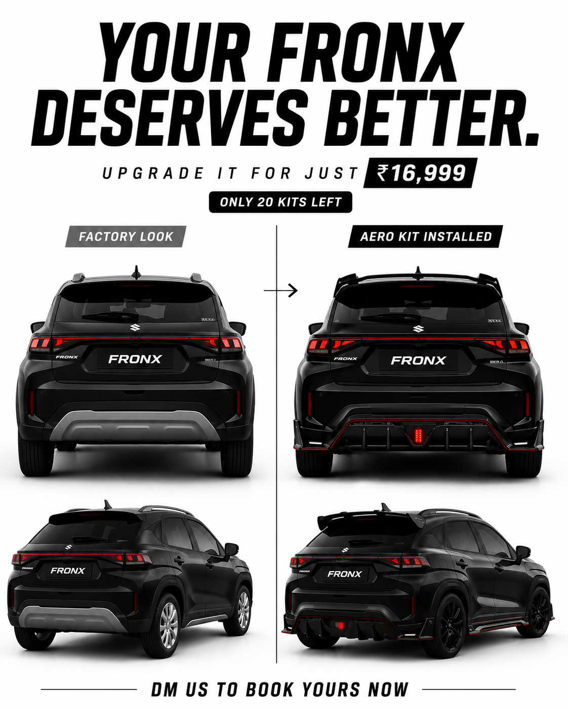 Fronx Aero Kit — Booking Advance
