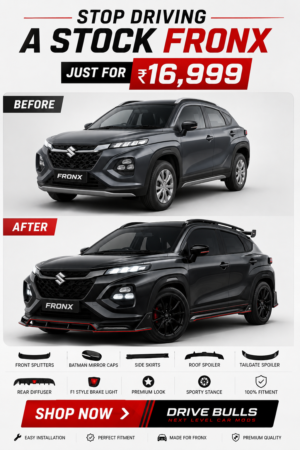 Fronx Aero Kit — Booking Advance