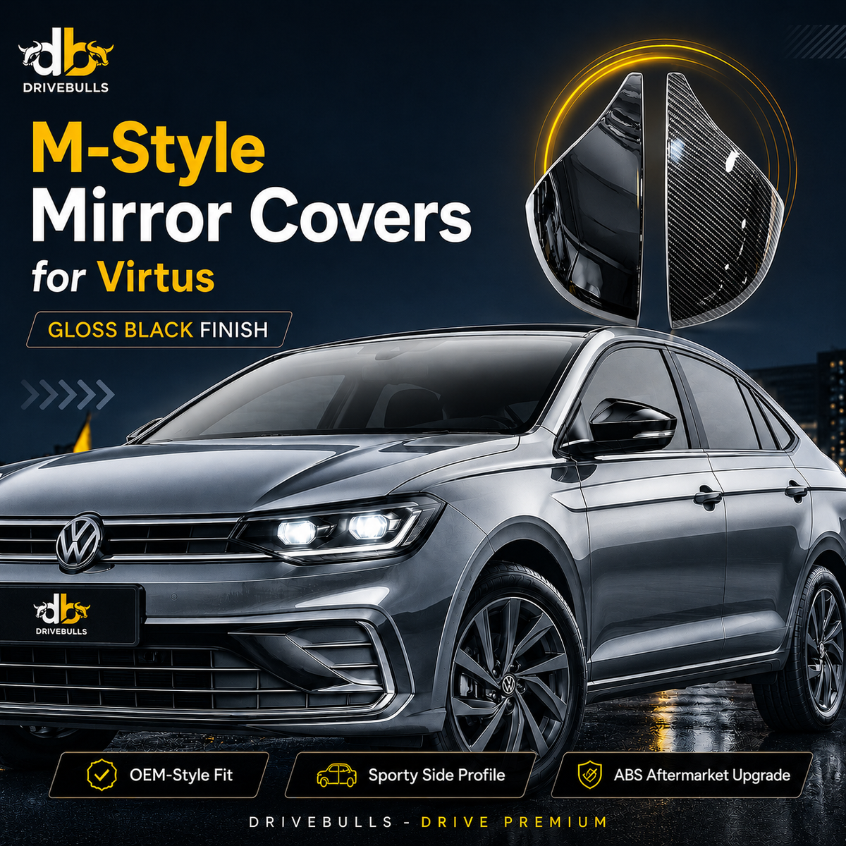 Volkswagen Virtus / Skoda Slavia M-Style Mirror Covers