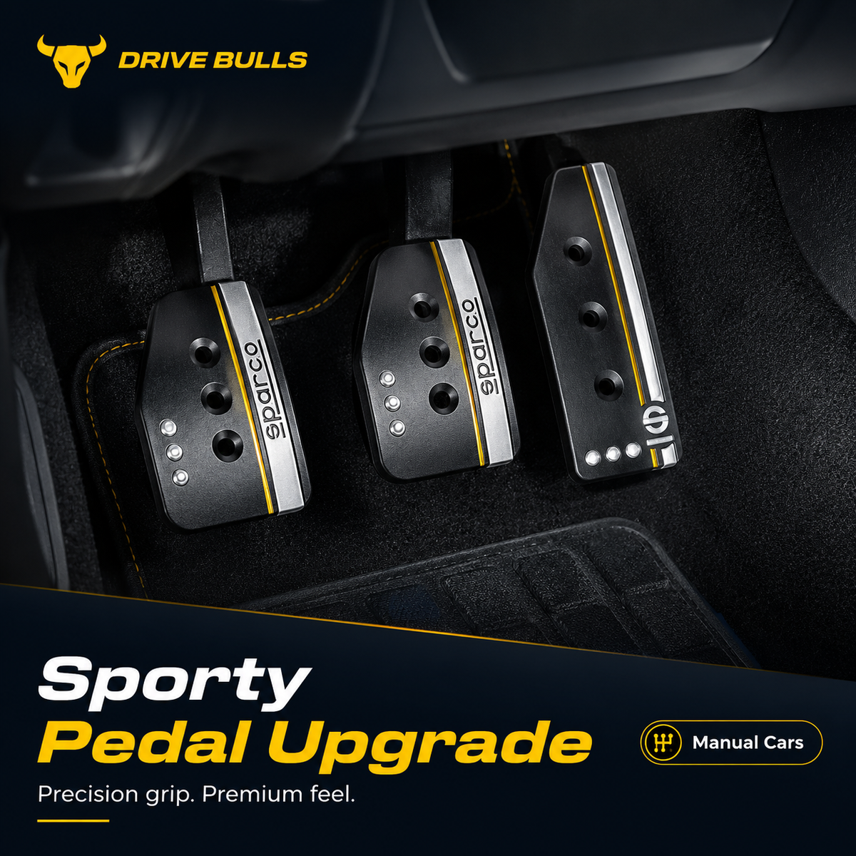 Racing-Style Aluminum Pedal Kit | Manual Transmission Cars