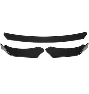 Universal 3 Pc Front Gloss Black Splitter | ABS