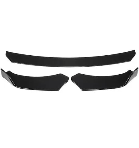 Universal 3 Pc Front Gloss Black Splitter | ABS
