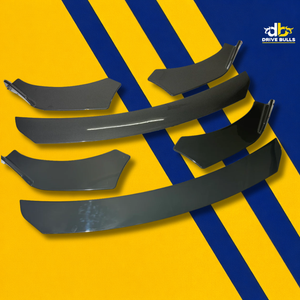 Universal 3 Pc Front Gloss Black Splitter | ABS