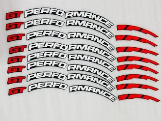 3D Rubber Car Tyre Stickers Set of 4 | Universal Tyre Lettering Kit